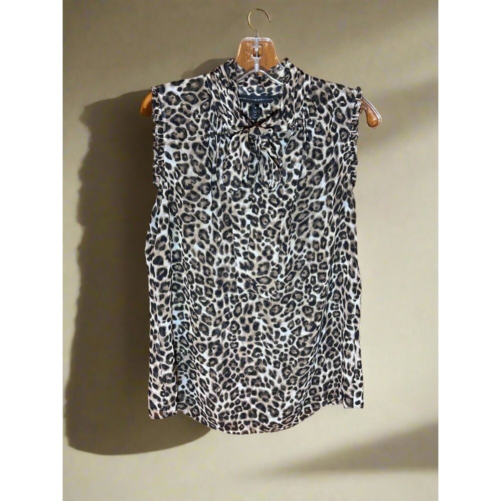 White House Black Market, Sleeveless Animal Print‎ Blouse